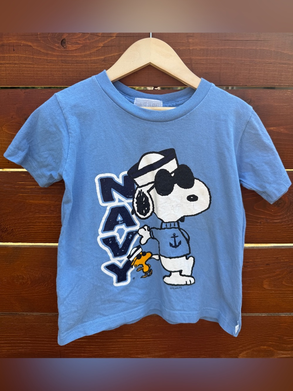 Third Street Sportswear Youth USN Sailor Snoopy graphic t-shirt size 6 youth